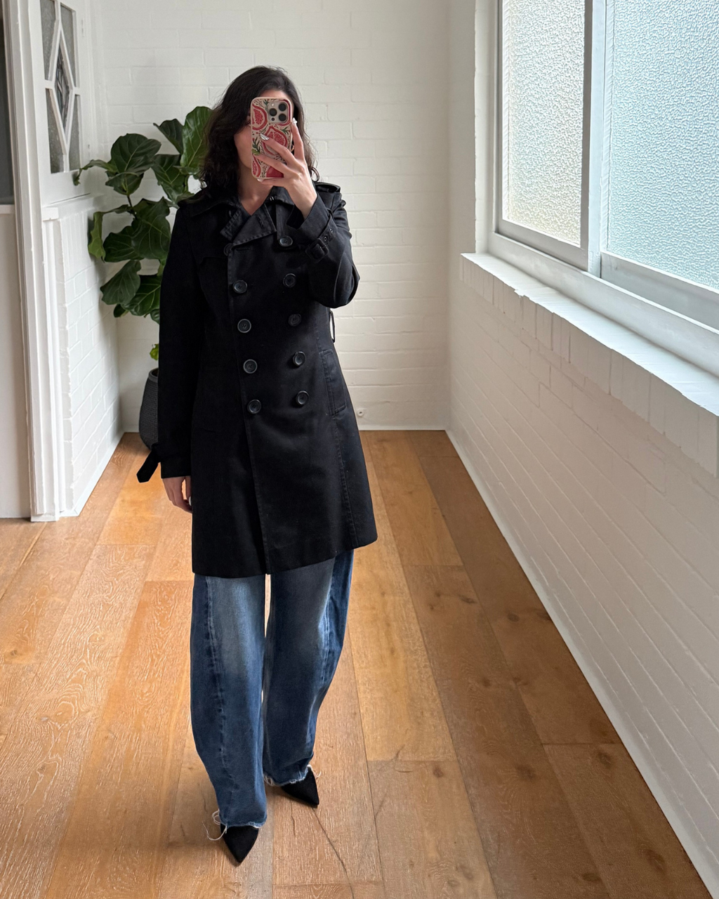 Country Road Classic Double Breasted Trench Coat - Size XS