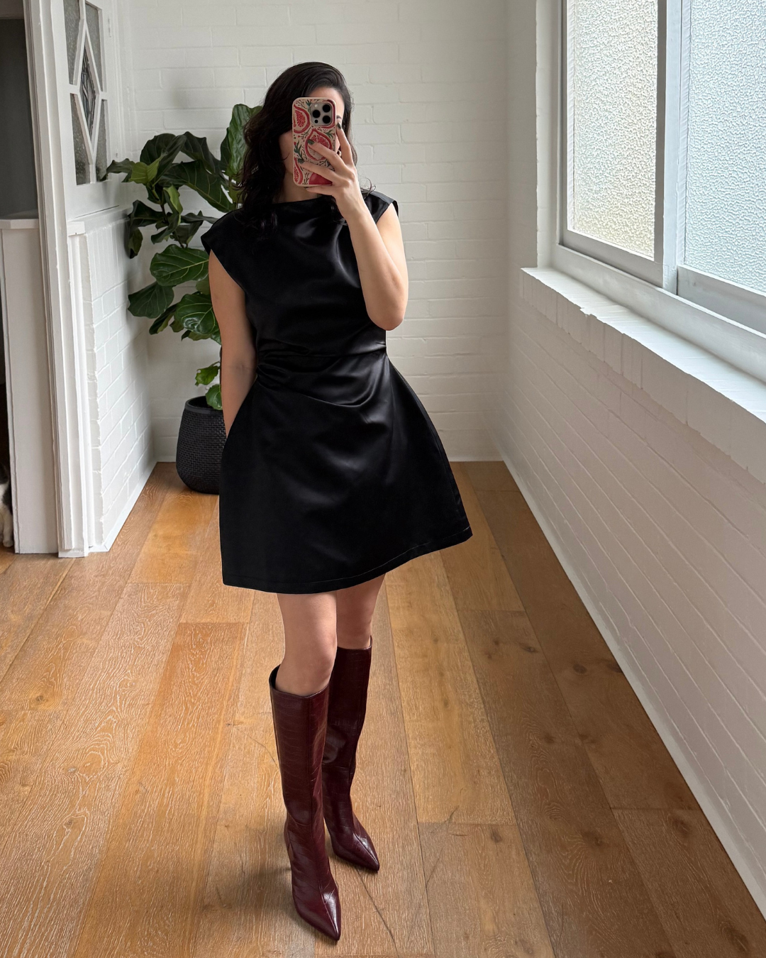 Odd Muse Ultimate Muse Satin Straight Neck Mini  - Size Small