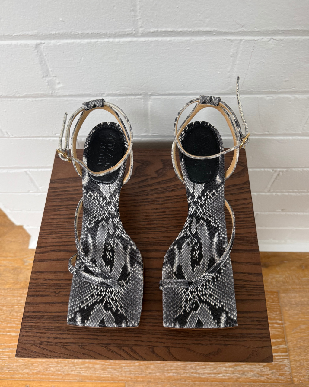 A.W.A.K.E Mode Delta High Python Sandal - Size 37