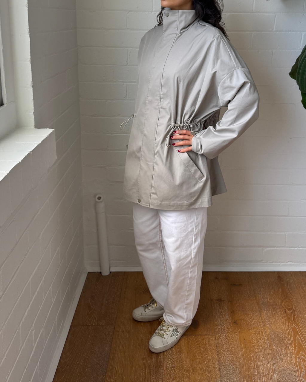 Clea Funnel Neck Jacket - Size Small