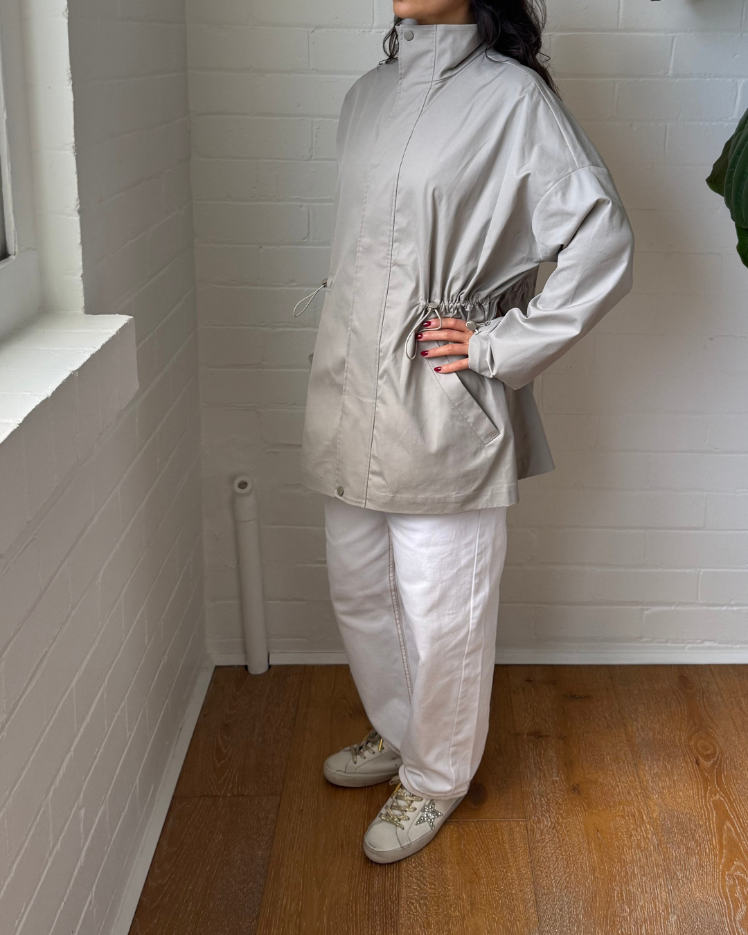 Clea Funnel Neck Jacket - Size Small
