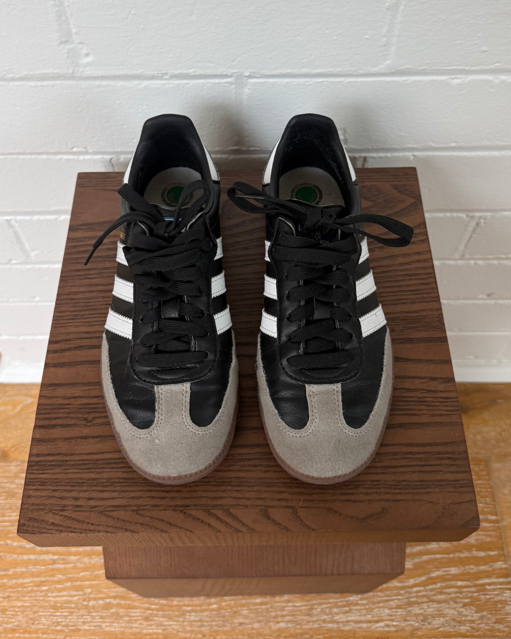 Adidas Samba Vegan Black/Gum Sneakers - UK 4 (AU 6)