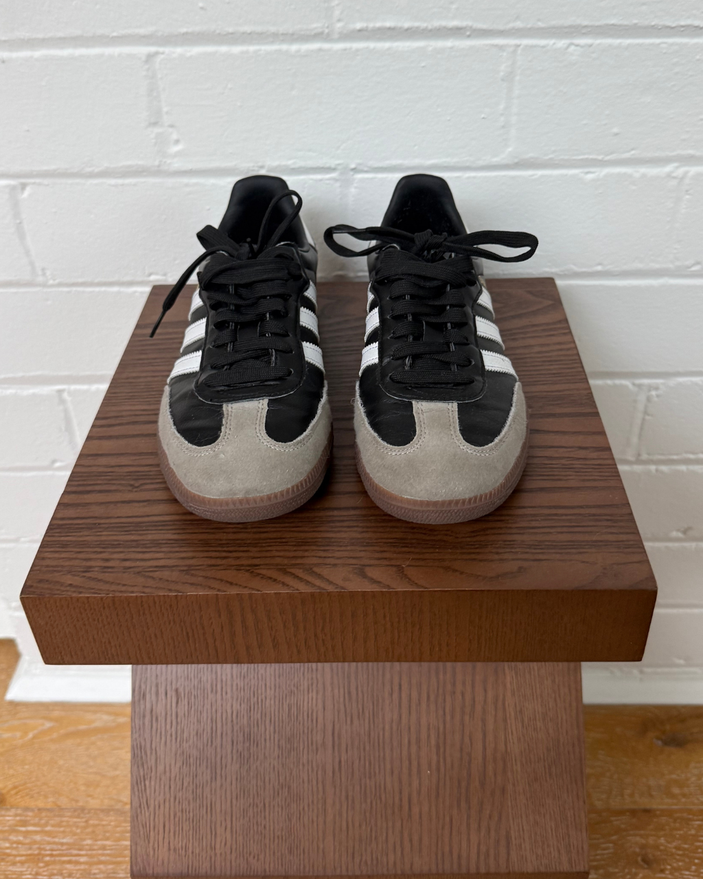 Adidas Samba Vegan Black/Gum Sneakers - UK 4 (AU 6)