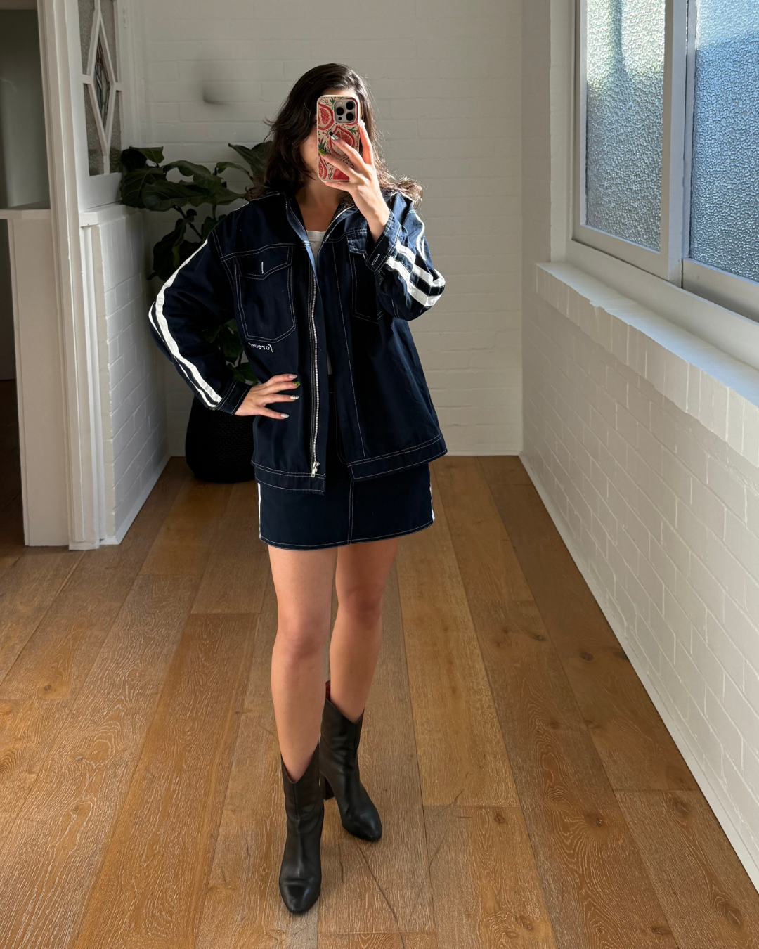 Lottie Hall Utility Jacket & Mini Skirt Set - Size 10