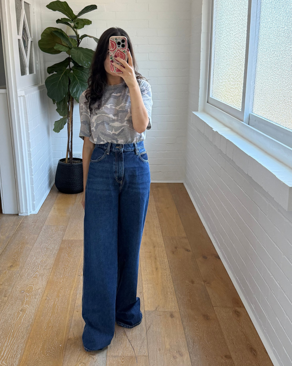 Frame Spencer The Cuffed Wide Jeans - Size 27