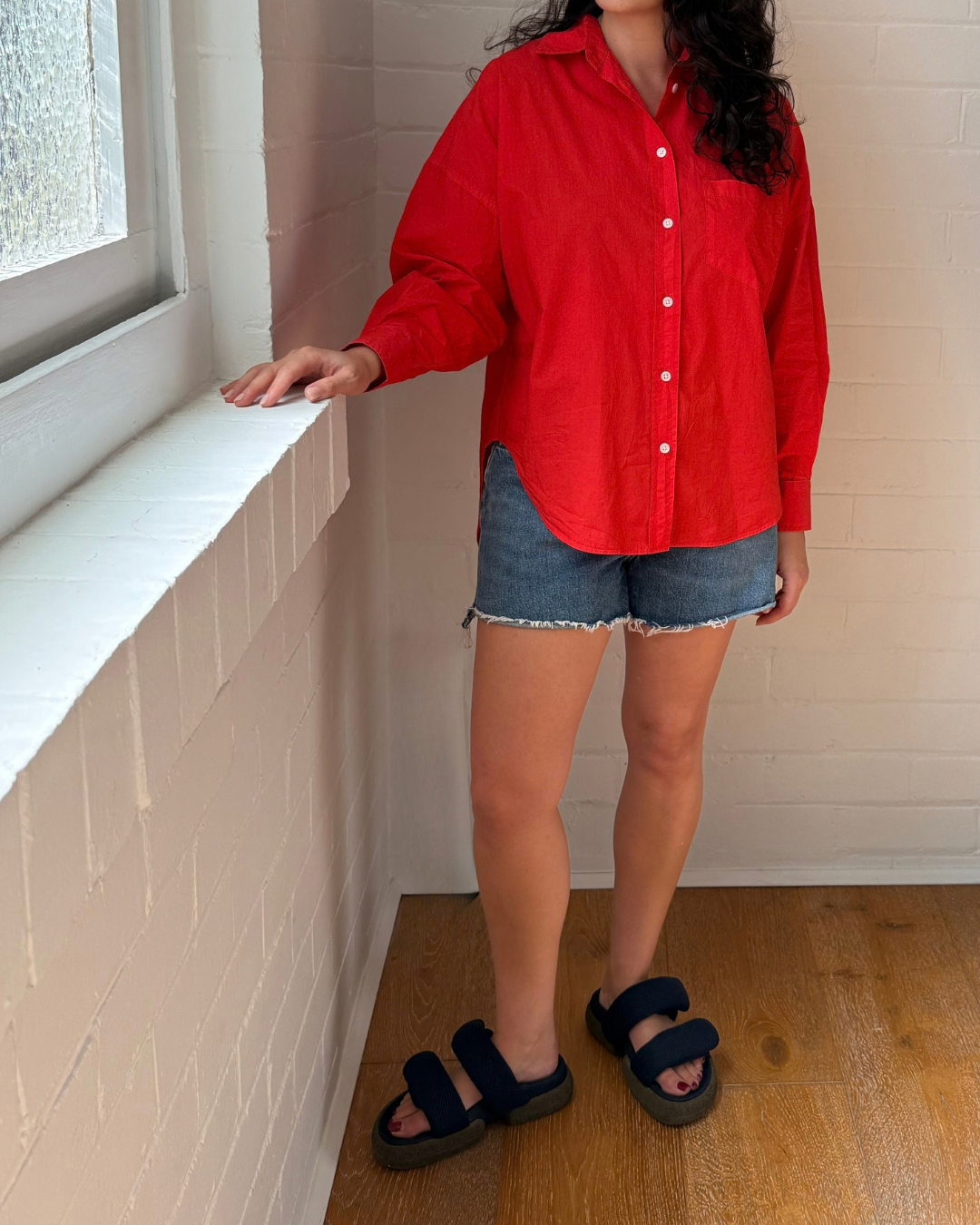 LMND Chiara Long Sleeve Shirt  - Size XS