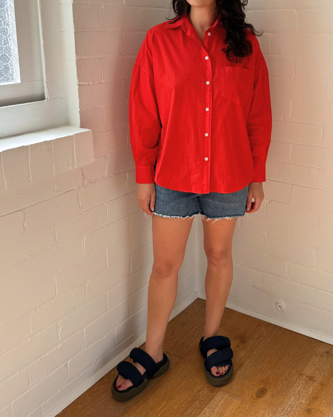LMND Chiara Long Sleeve Shirt  - Size XS