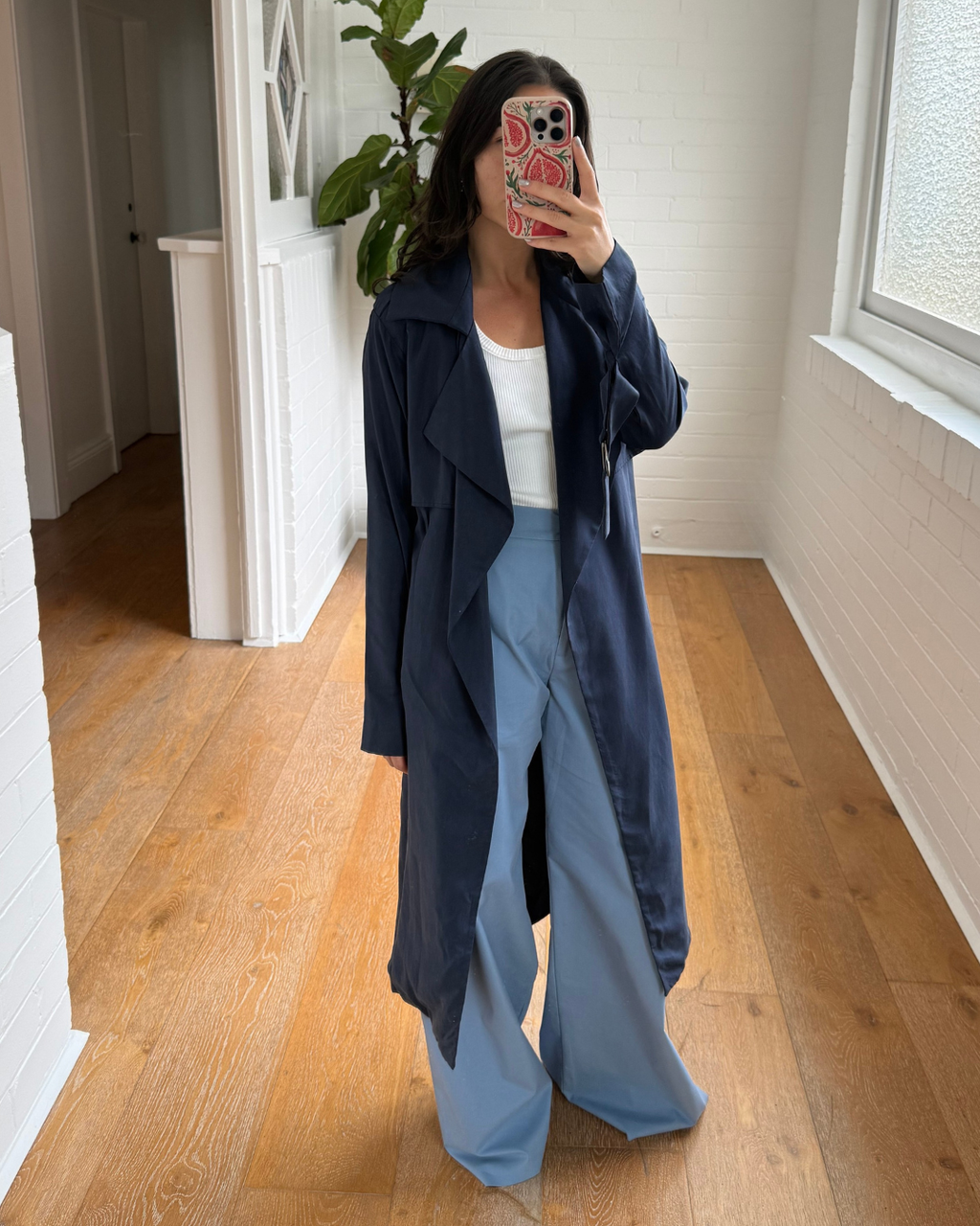 Viktoria & Woods Navy Trench Coat - Size 1 (AU 8)