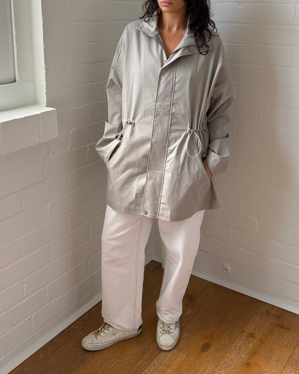 Clea Funnel Neck Jacket - Size Small