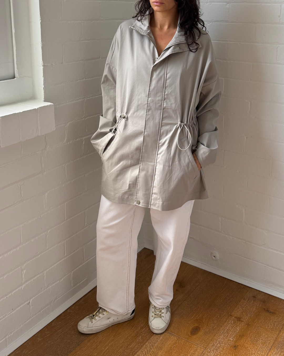 Clea Funnel Neck Jacket - Size Small