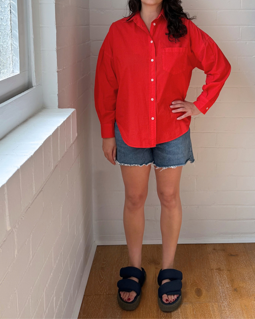 LMND Chiara Long Sleeve Shirt  - Size XS