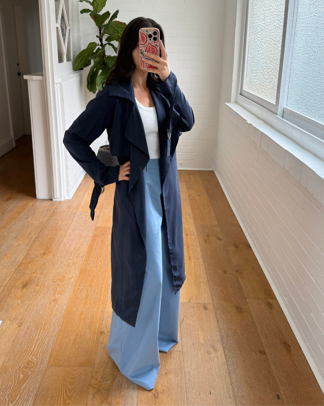 Viktoria & Woods Navy Trench Coat - Size 1 (AU 8)