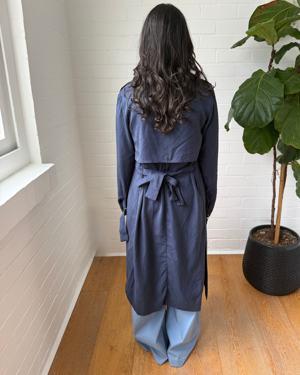 Viktoria & Woods Navy Trench Coat - Size 1 (AU 8)