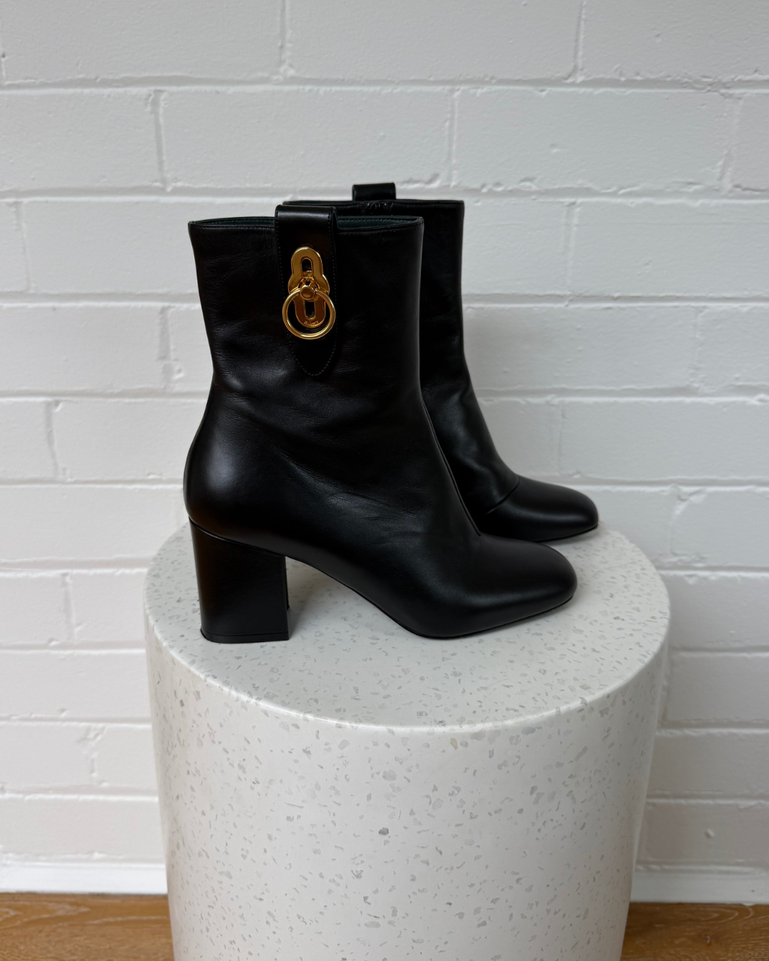 Mulberry Hardware Detail Ankle Boot - Size 38