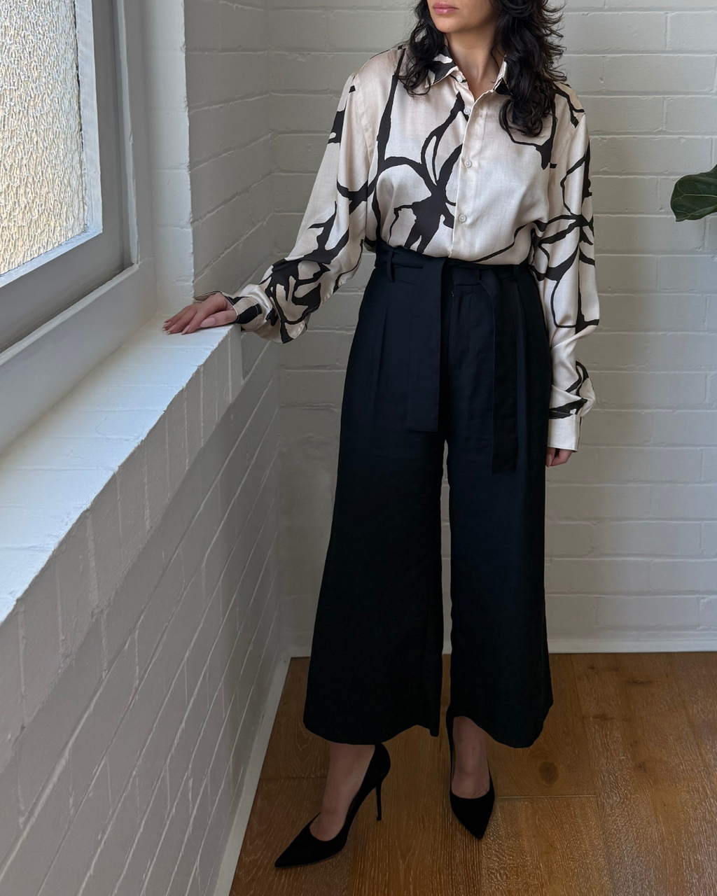 Reiss Abstract Print Shirt - Size Medium