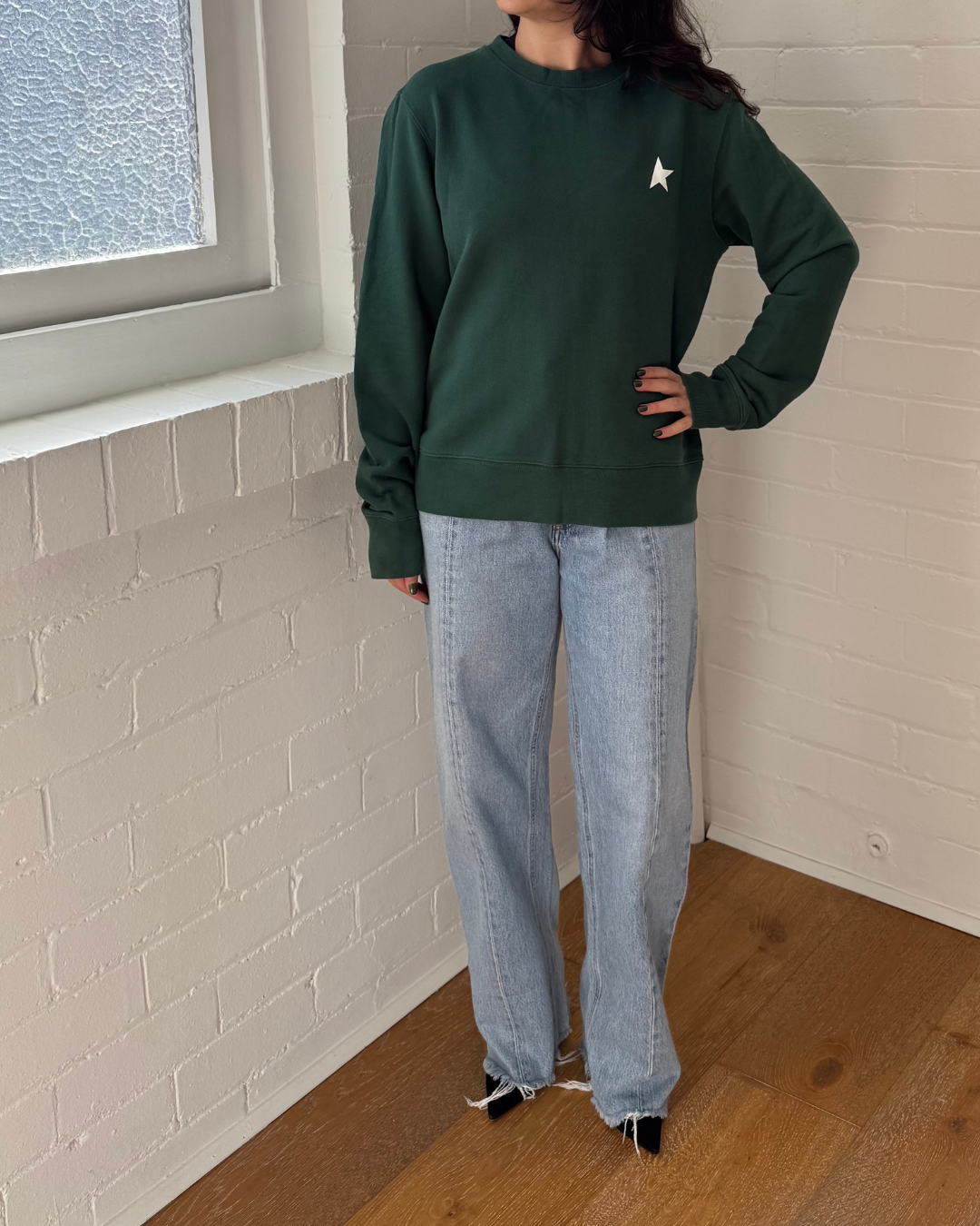 Golden Goose Athena French Terry Sweatshirt - Size Medium