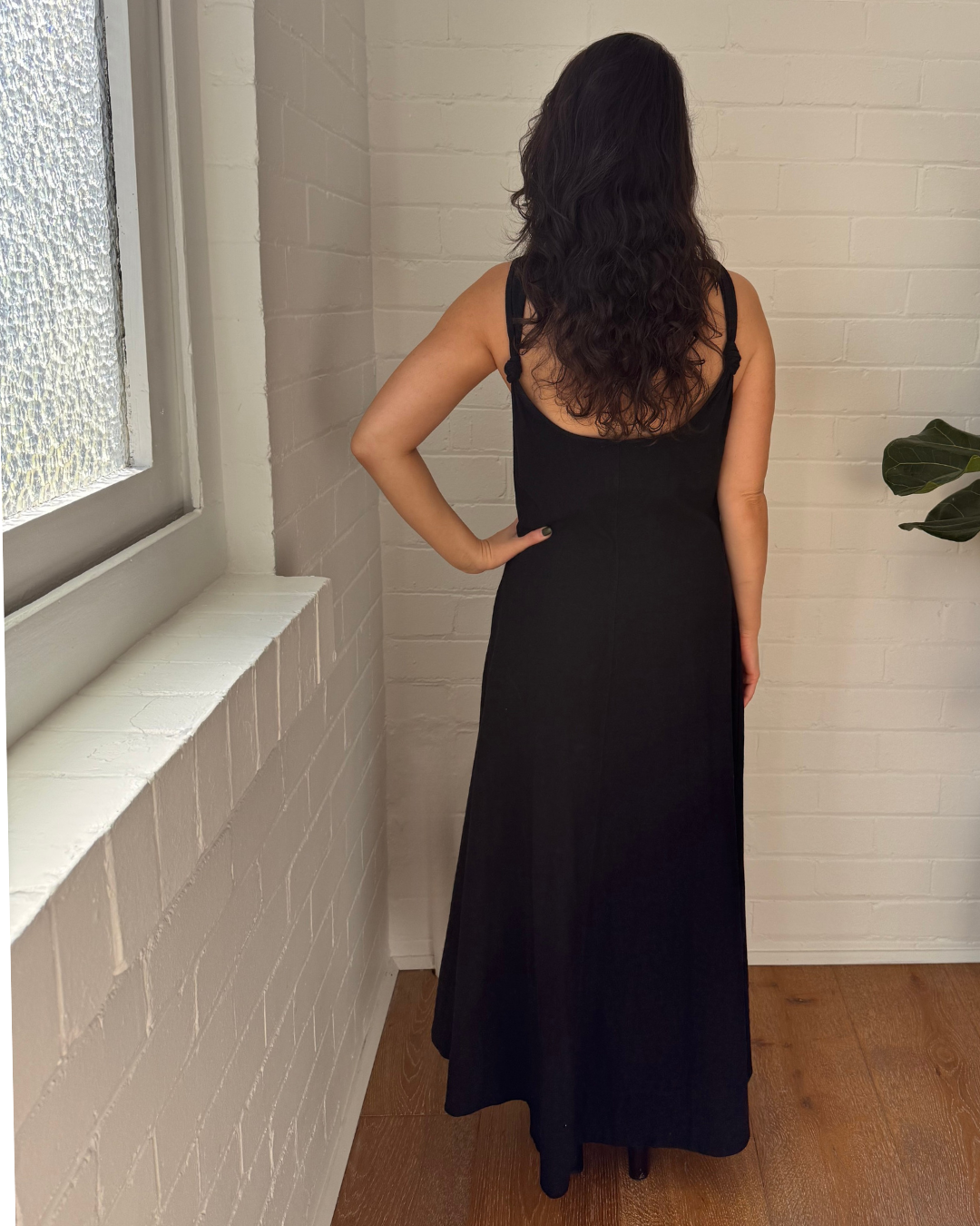 Marle Knotted Shoulders Maxi Dress - Size 12