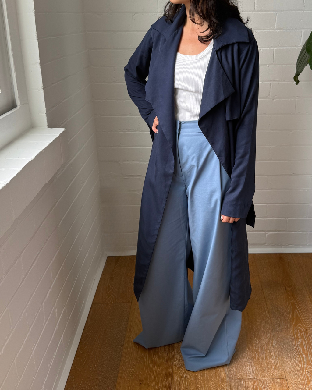 Viktoria & Woods Navy Trench Coat - Size 1 (AU 8)