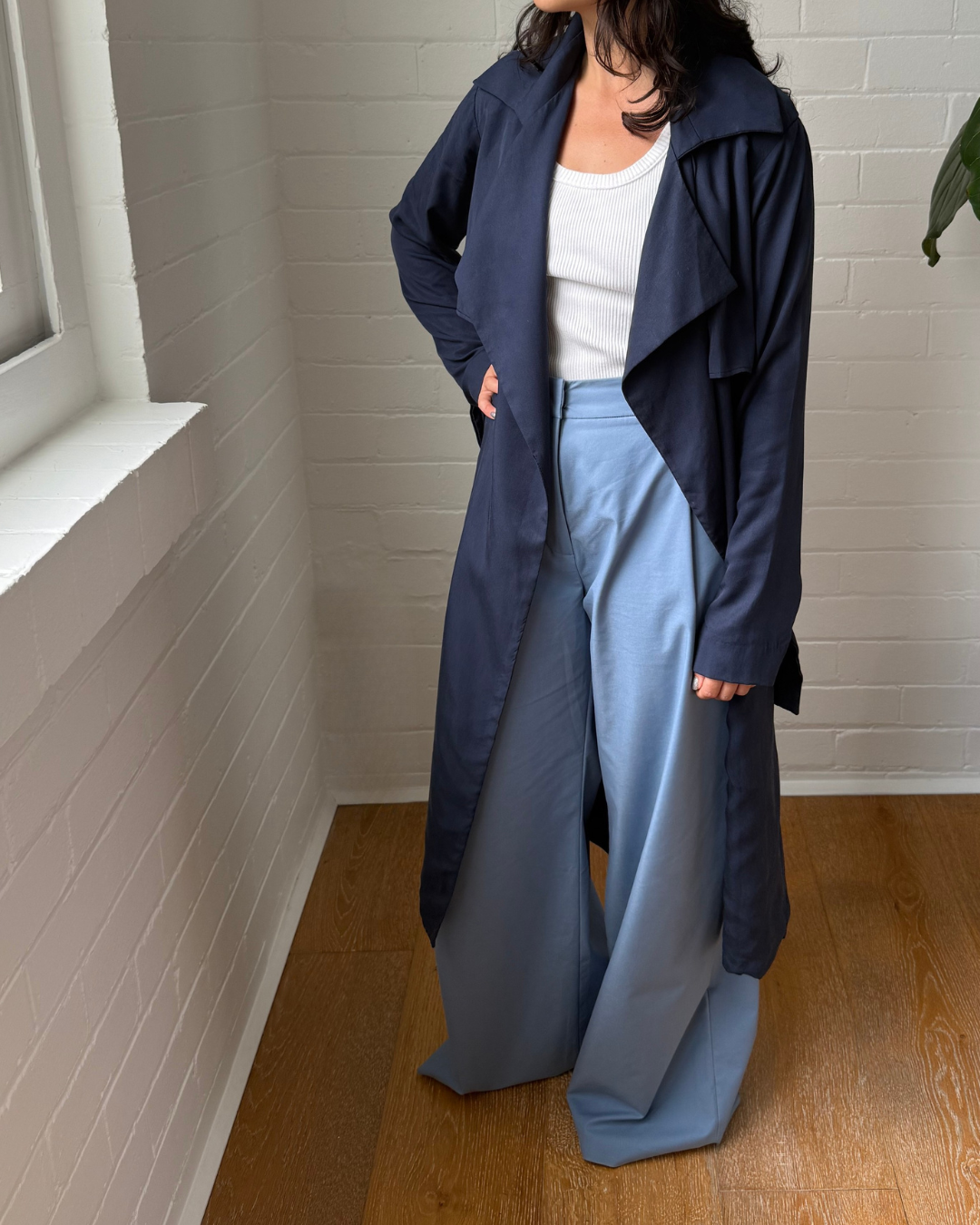 Viktoria & Woods Navy Trench Coat - Size 1 (AU 8)