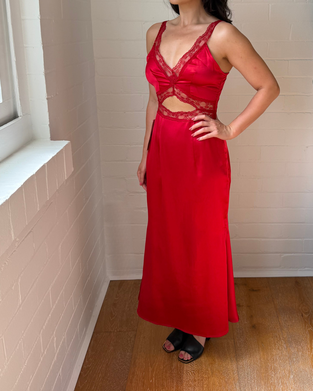 Never Fully Dressed Mimi Slip Midaxi Dress - Size 8