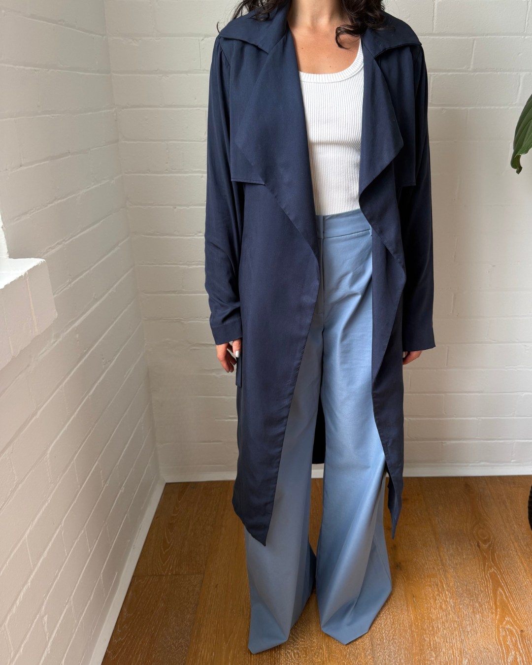 Viktoria & Woods Navy Trench Coat - Size 1 (AU 8)