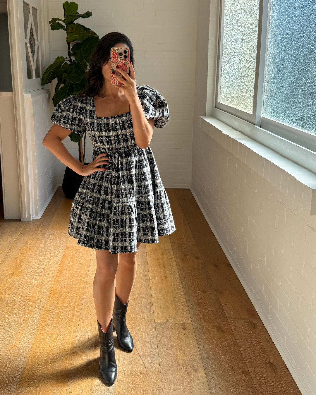 English Factory Tweed Mini Dress - Size Small