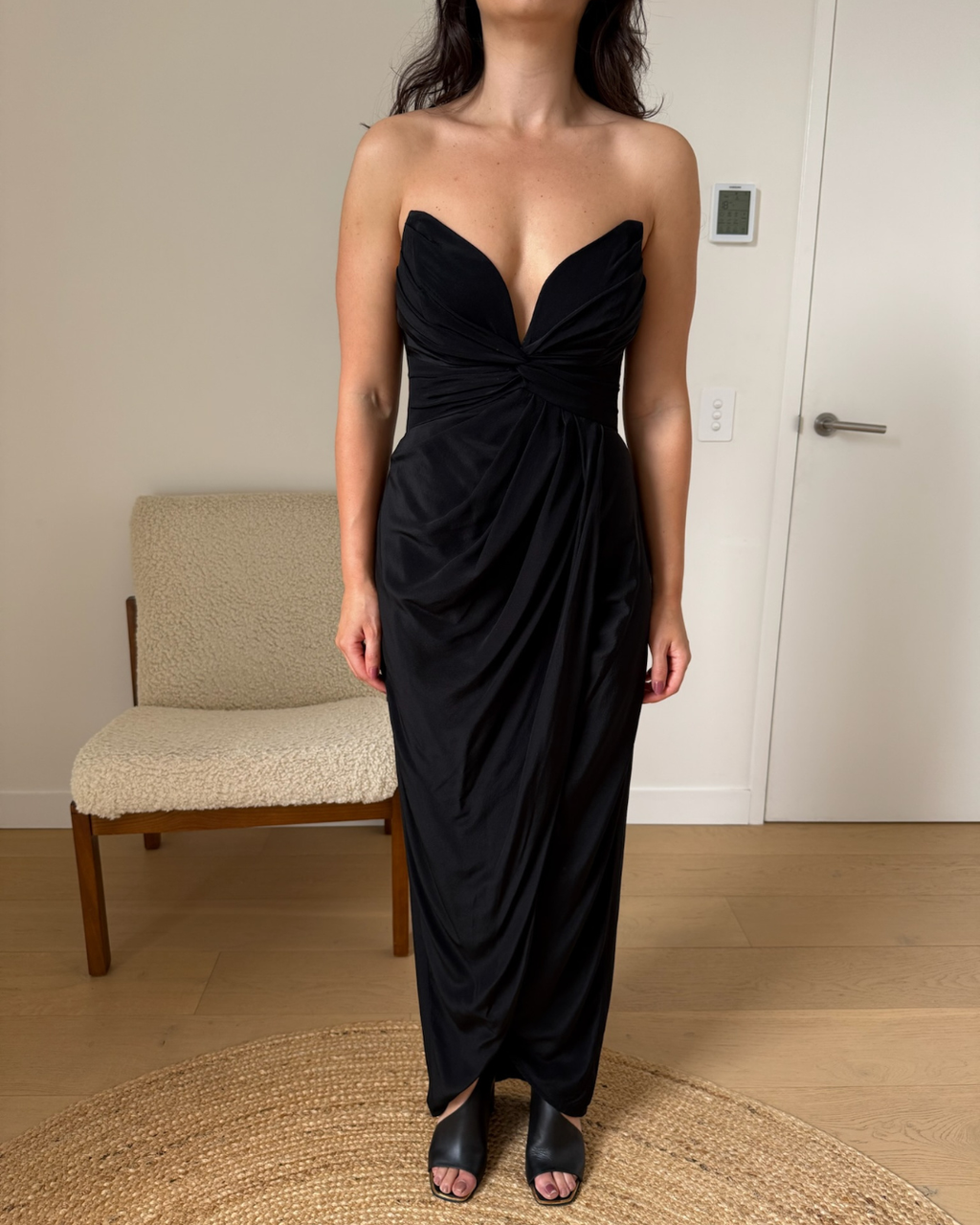 Zimmermann Black Petal Dress - Size 1 (AU 8)