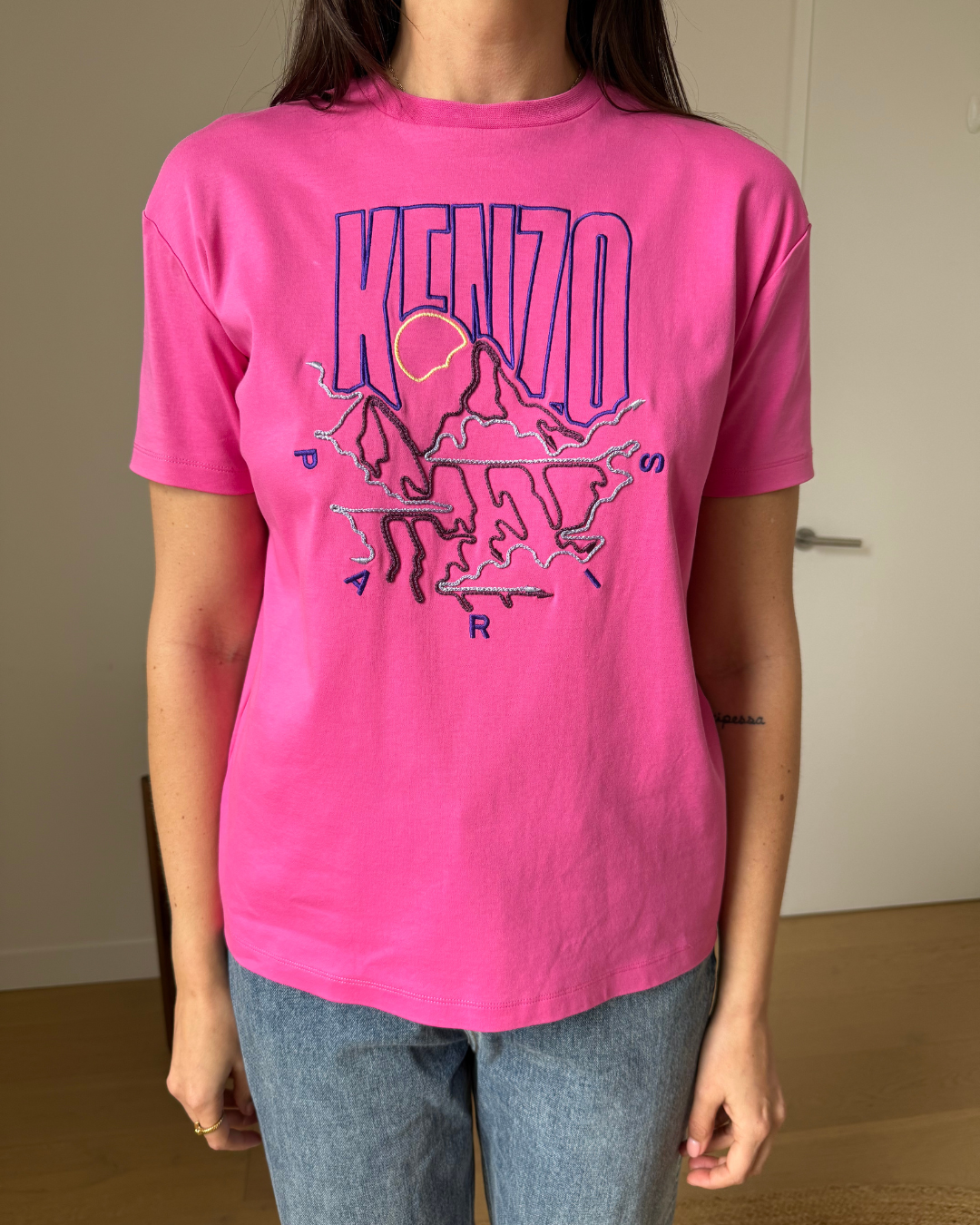 Kenzo Embroidered Tee - Size XS