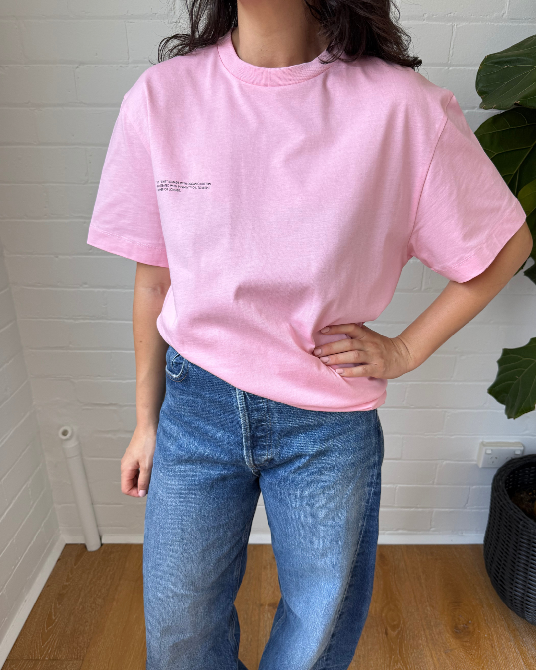 Pangaia 365 Midweight T-Shirt Sakura Pink - Size Small