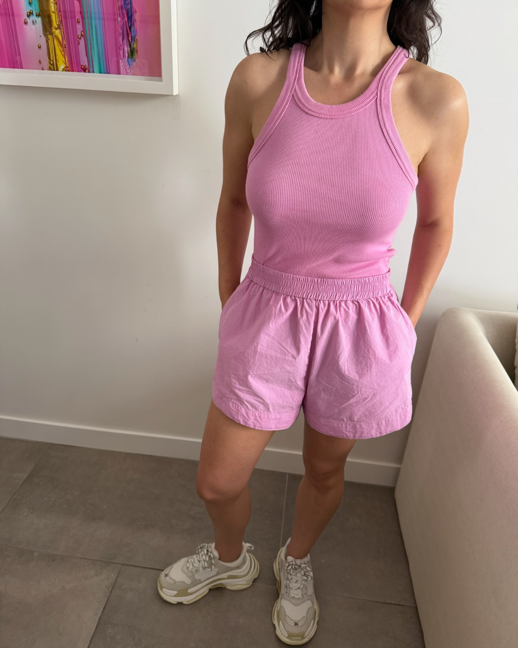 Viktoria & Woods Lorne Tank Pink - Size 0 (AU 6-8)