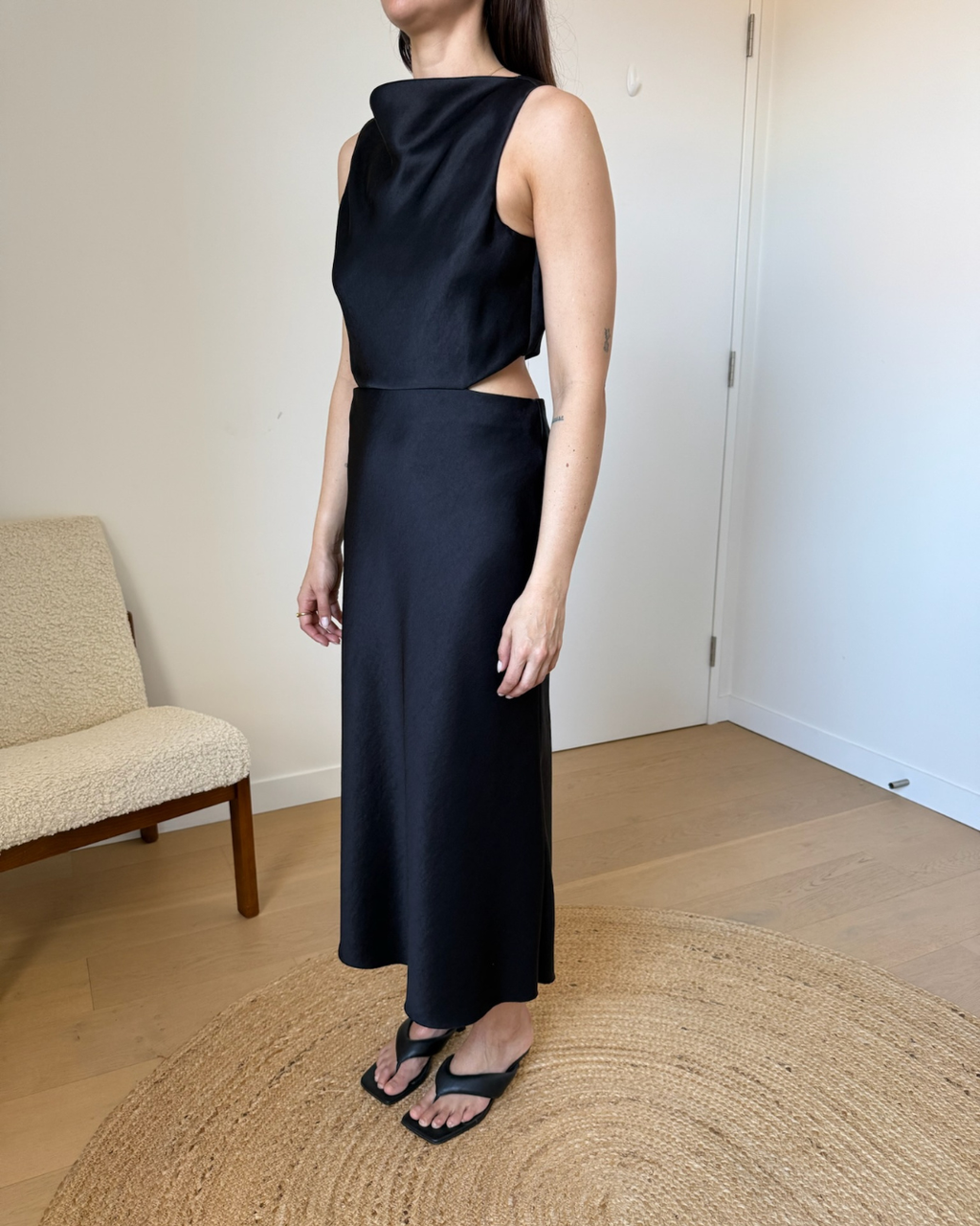 Bec & Bridge Cut Out Midi Dress - Size 12