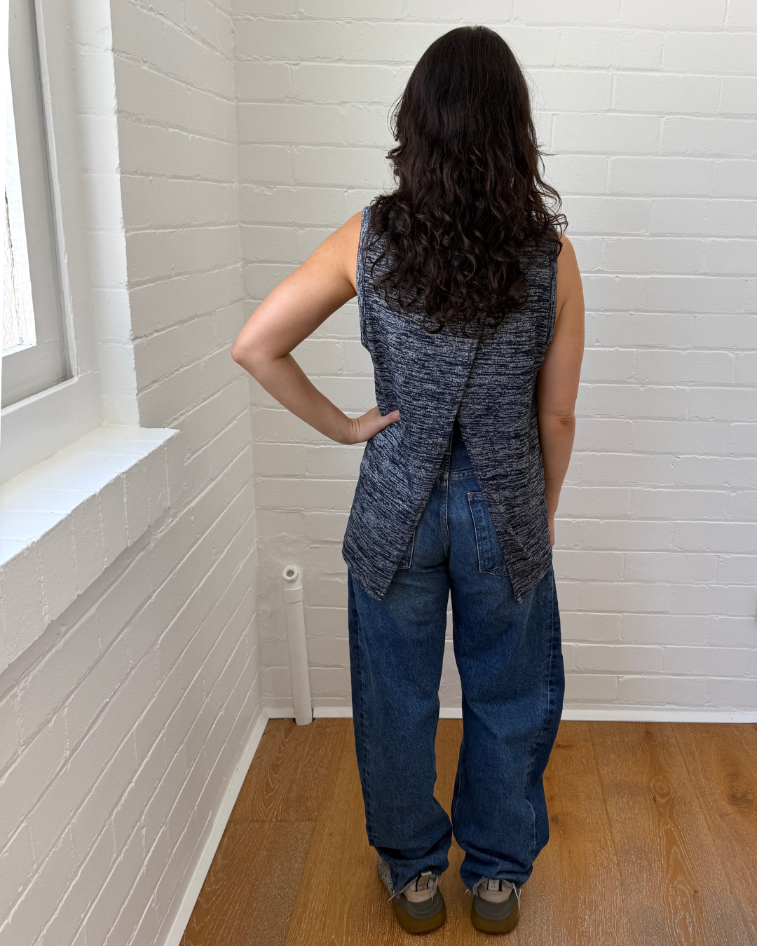 Rag & Bone Nicole Split Back Sleeveless Tank Top - Size Small