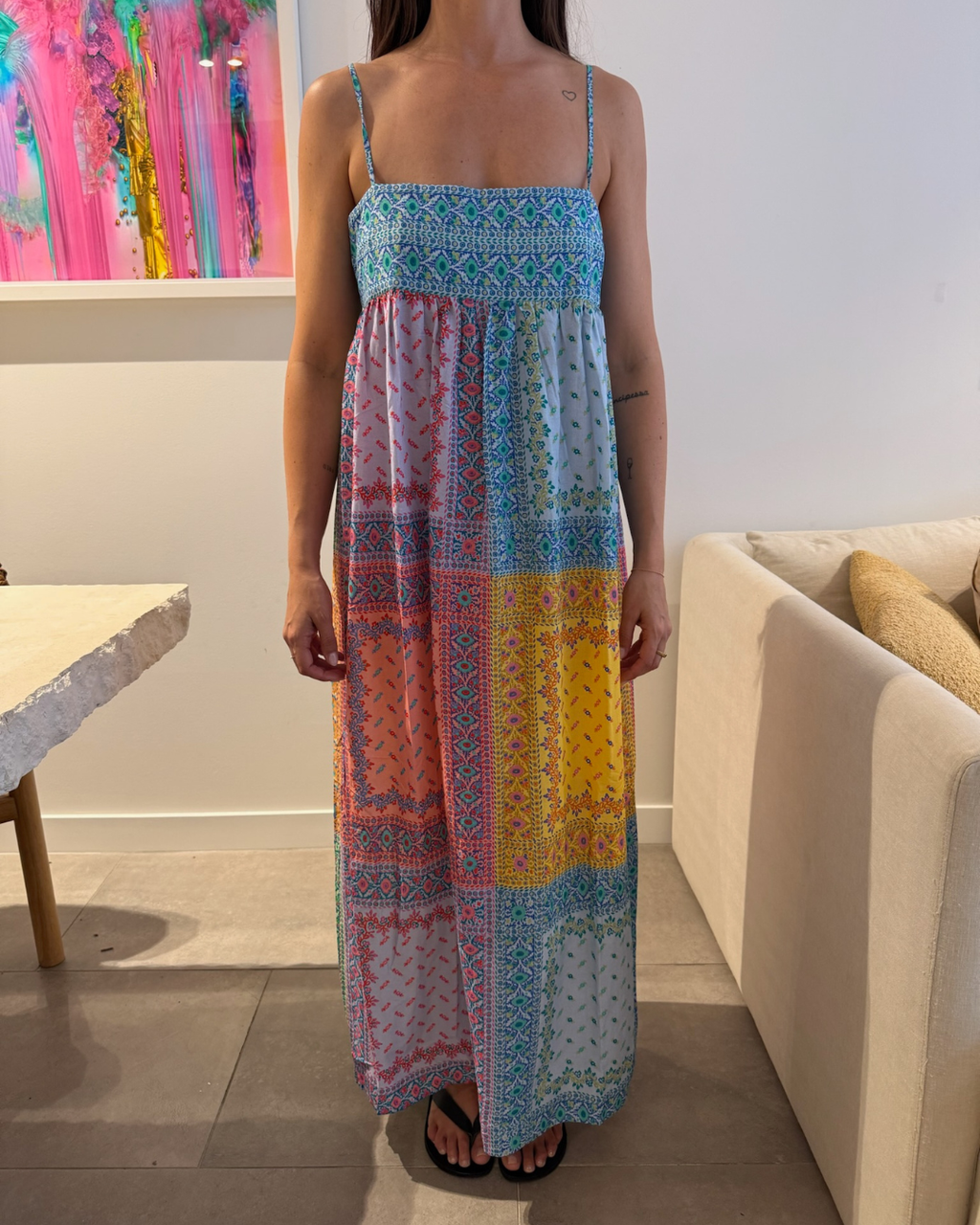 Boteh Bon Bon Maxi Bodice Dress - Size 2 (AU 10)