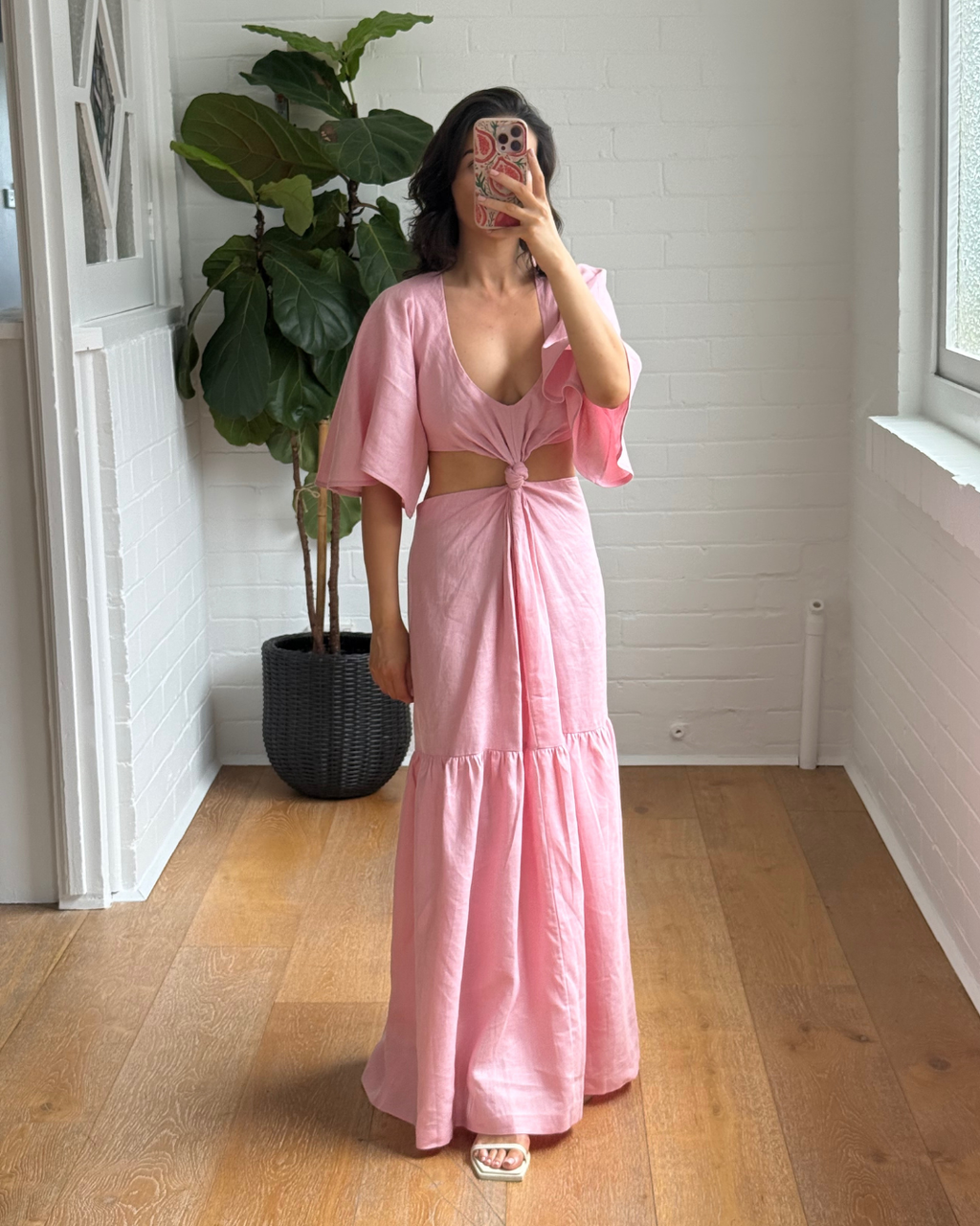 KITX Linen Knot Dress - Size 8