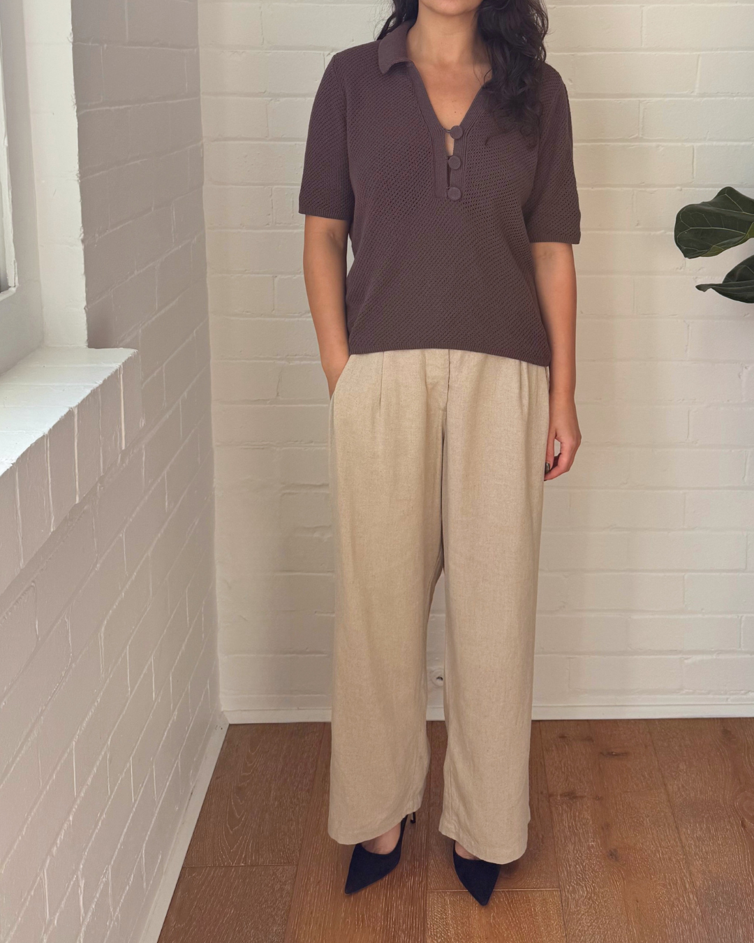 Elka Collective Haigh Knit Top - Size 10