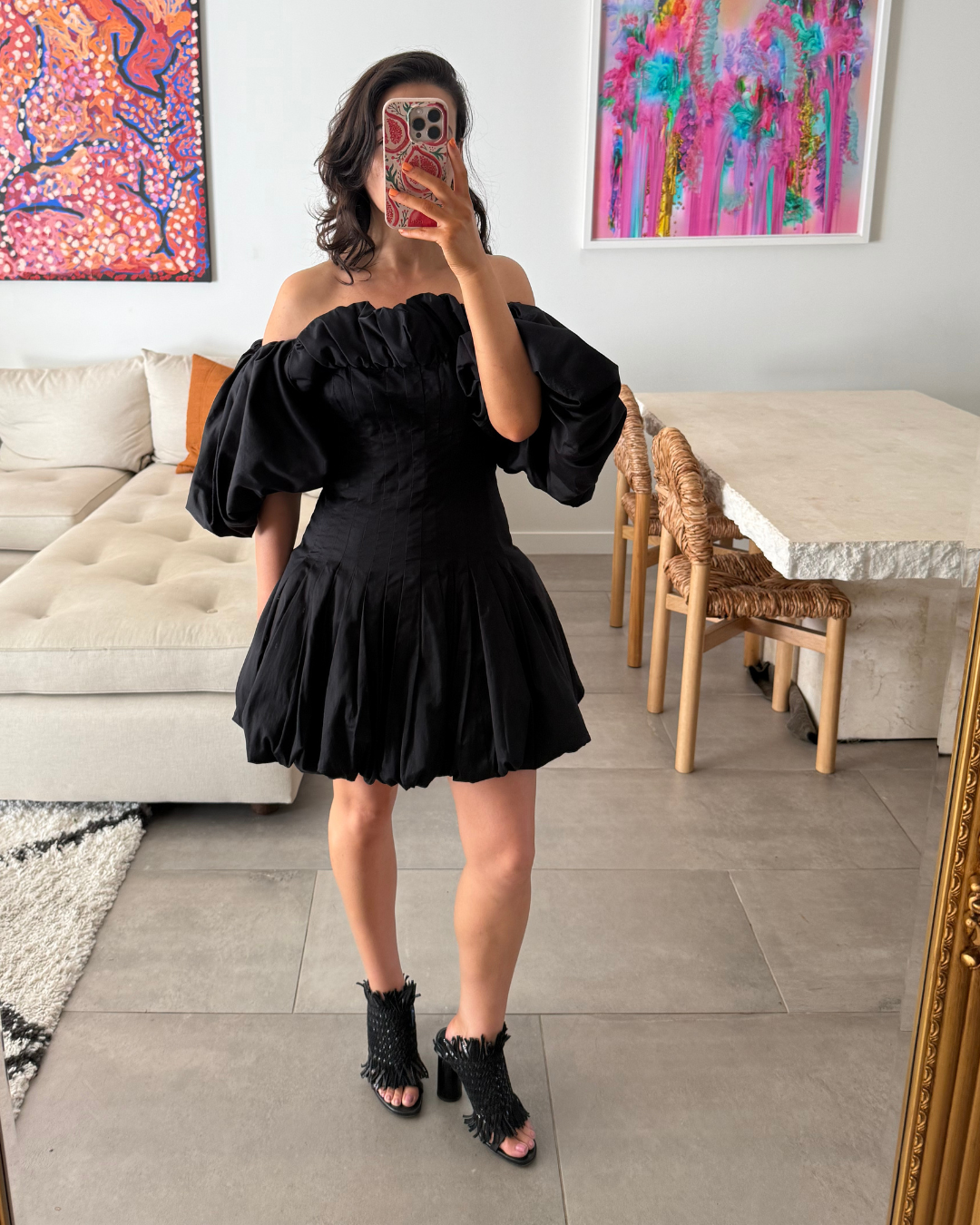Aje Arles Off Shoulder Dress - Size 6
