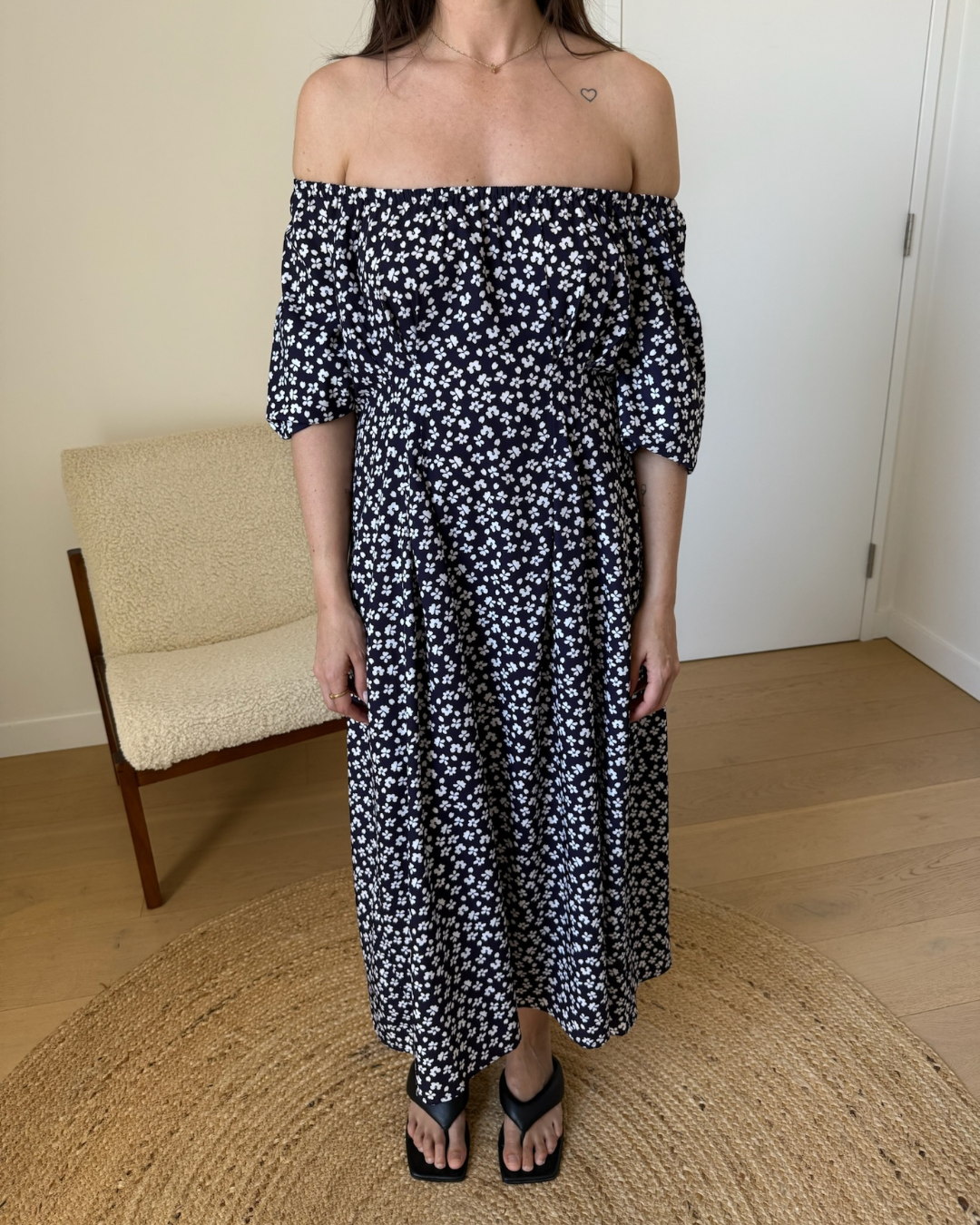 Scanlan Theodore Daisy Print Dress - Size 10