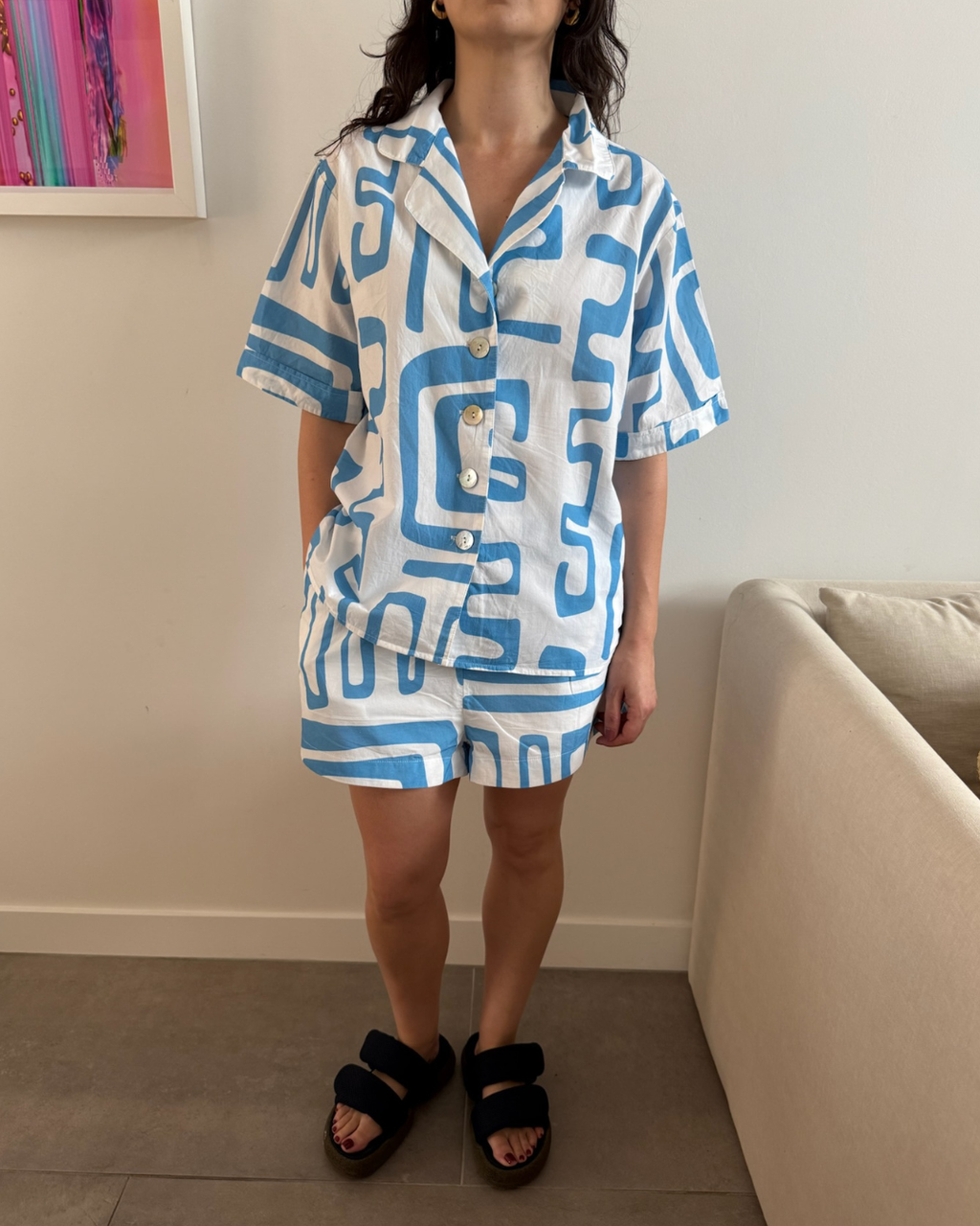 Araminta James Morocco Shirt & Shorts Set - Size S/M