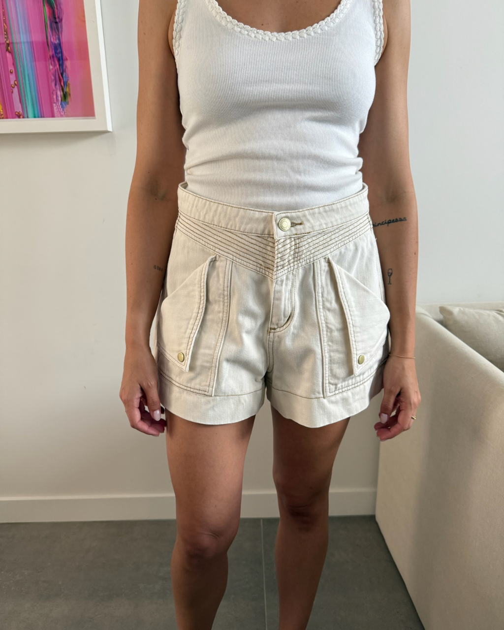 Kivari Celene Denim Short - Size 10