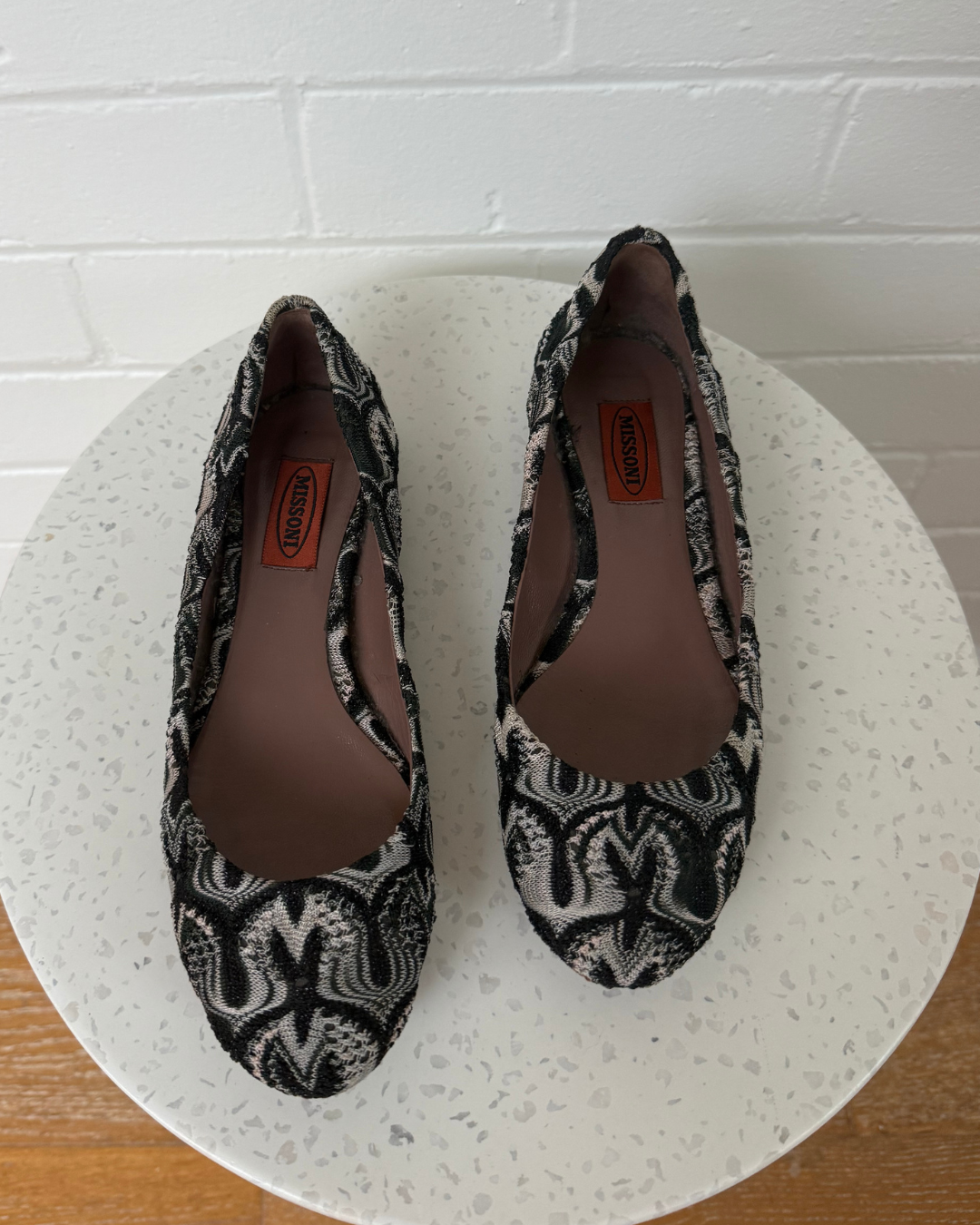 Missoni Zigzag Patterned Ballerina Flats - Size 37