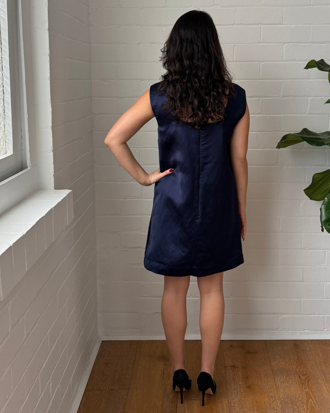 Posse Satin Shift Mini Dress - Size XS