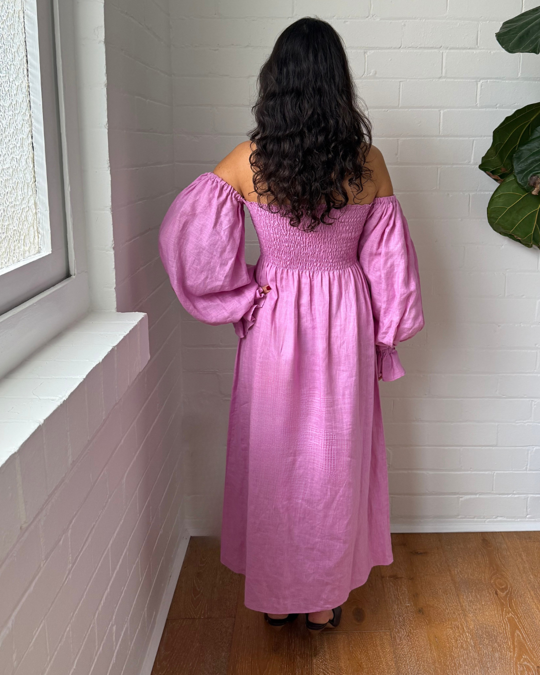 Sleeper Atlanta Linen Dress- Size Small