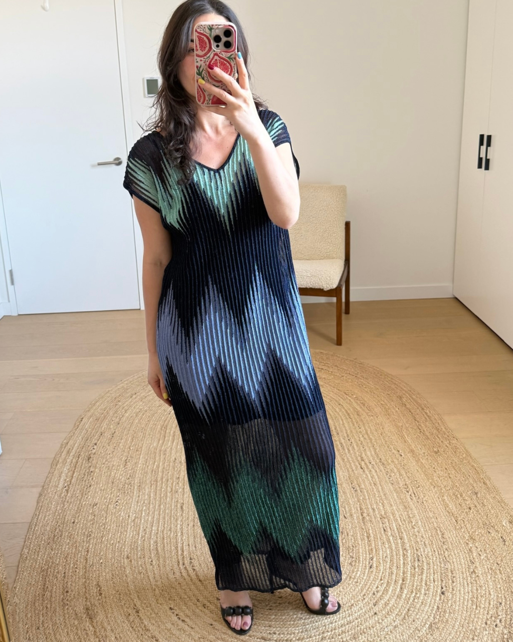 Missoni Zig Zag Fine Metallic Rib Knit - Large