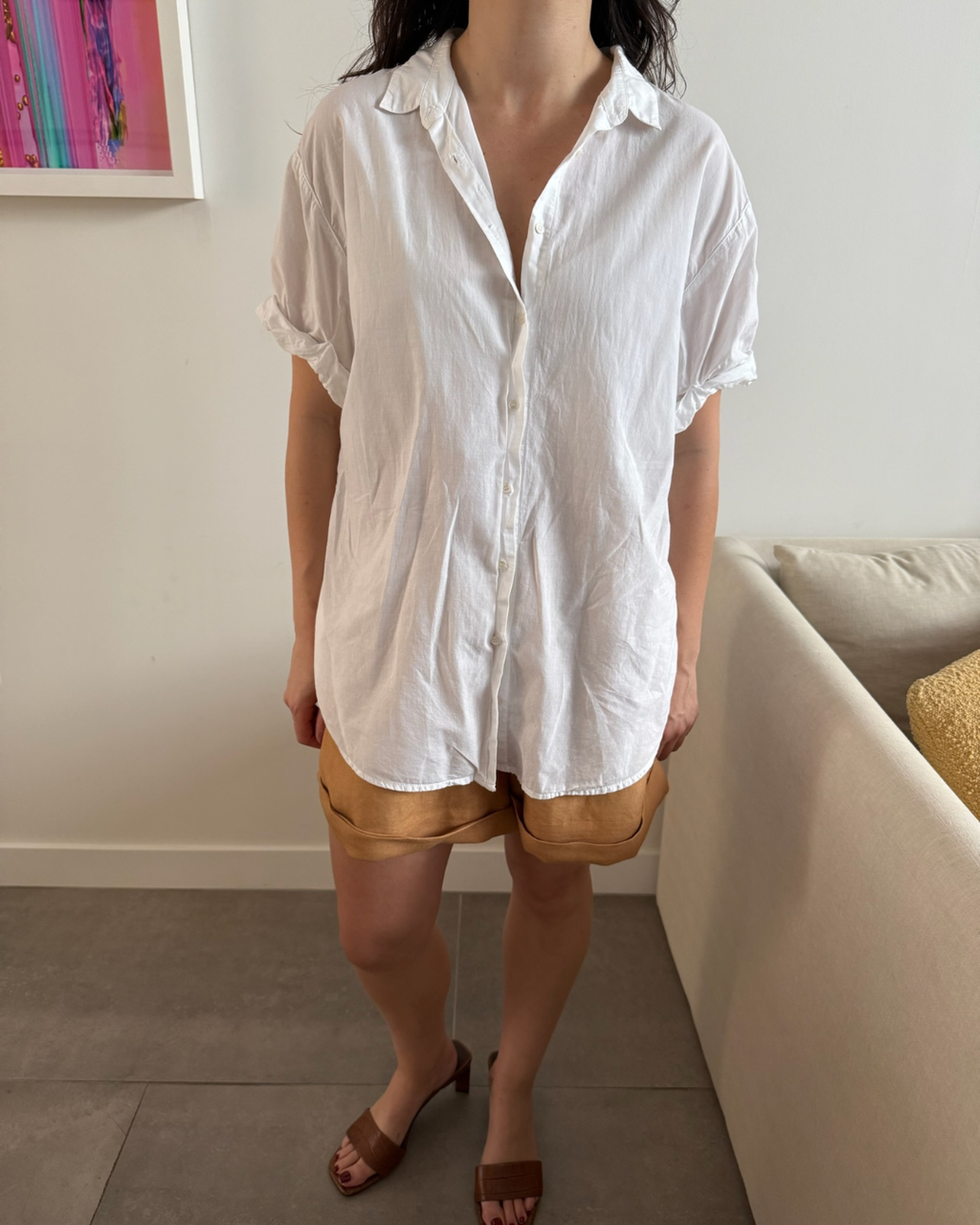 Xirena Channing Short Sleeve Shirt -  Size Small