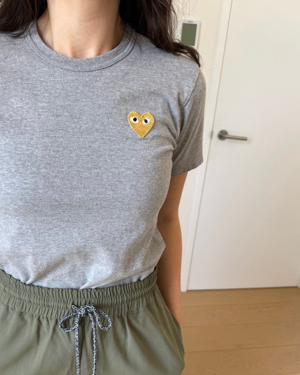 Comme des Garçons Heart Logo T-Shirt - Size Medium