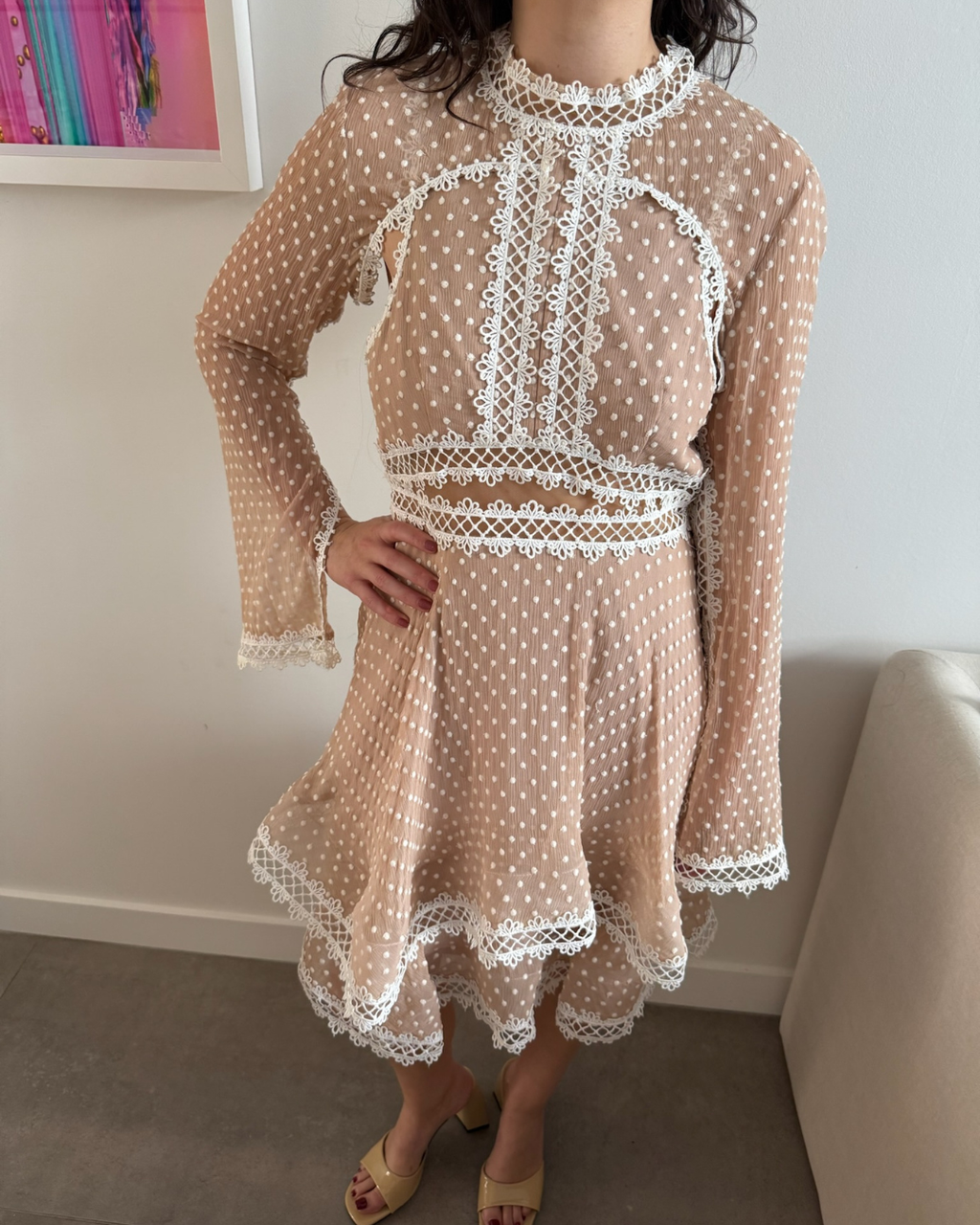 Thurley Tea Party Mini Dress - Size 10