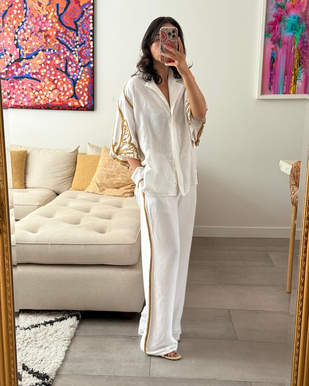 Camilla & Marc Lanza Shirt and Pants - Top Size 6/ Pants Size 8