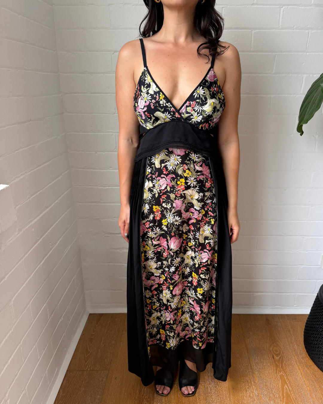 Phillip Lim Meadow Flower Maxi Printed Dress - Size US 6 (AU 10)