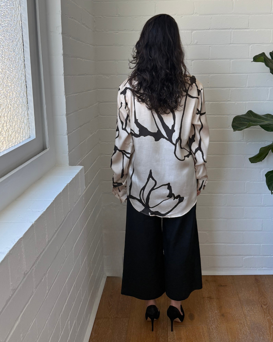 Reiss Abstract Print Shirt - Size Medium