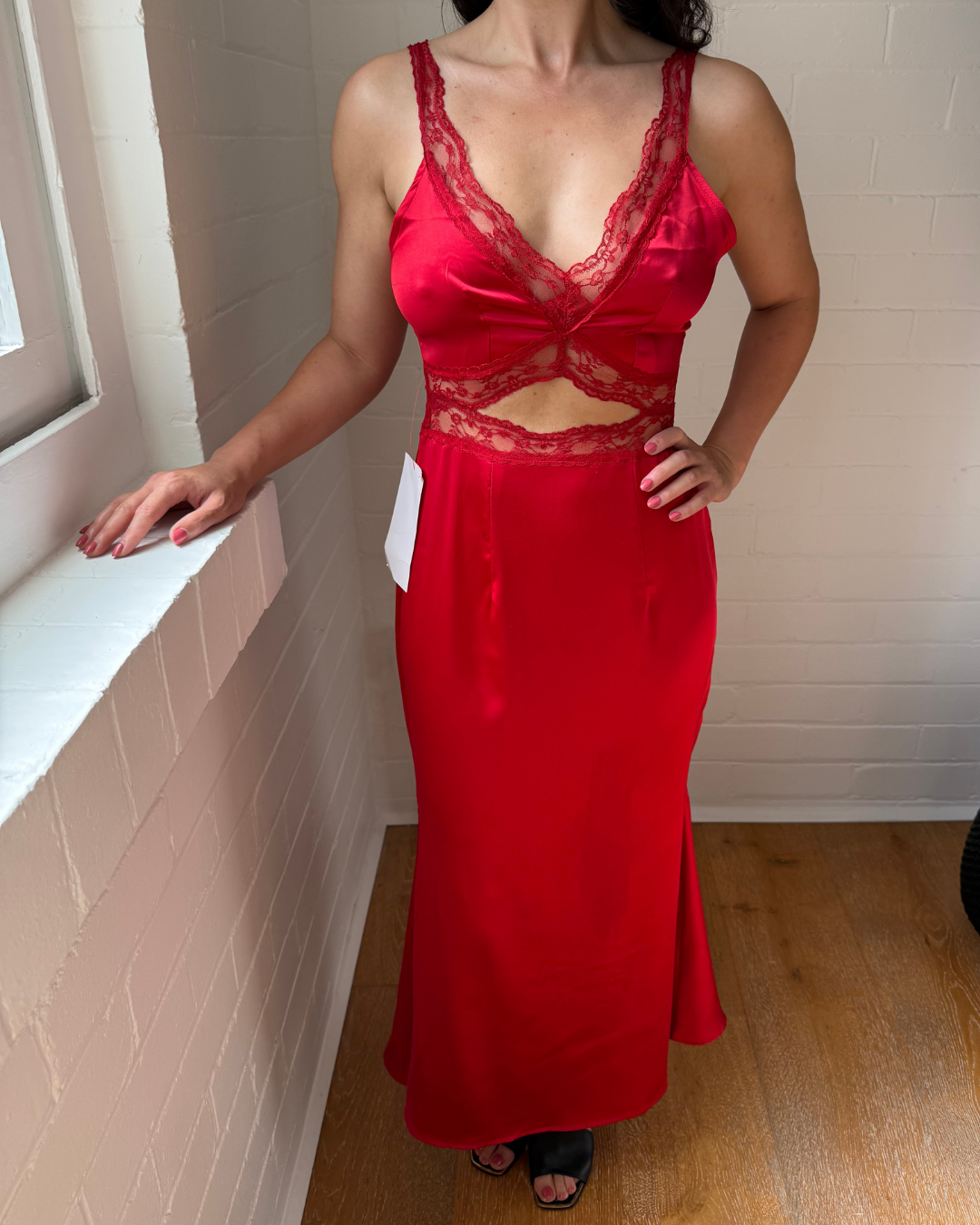 Never Fully Dressed Mimi Slip Midaxi Dress - Size 8